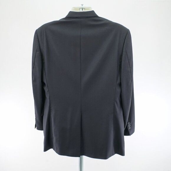Hart Schaffner Marx Wool Blazer 42R Navy Blue Herringbone 2 Button‎ - Picture 6 of 12